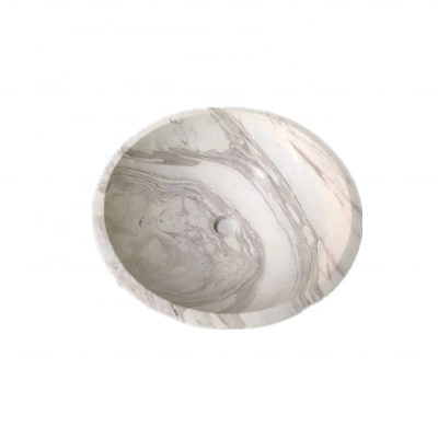 volakas white marble small size wash hand basin